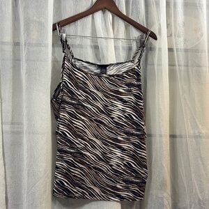 Lane Bryant Black, Tan and Brown Fitted Camisole​